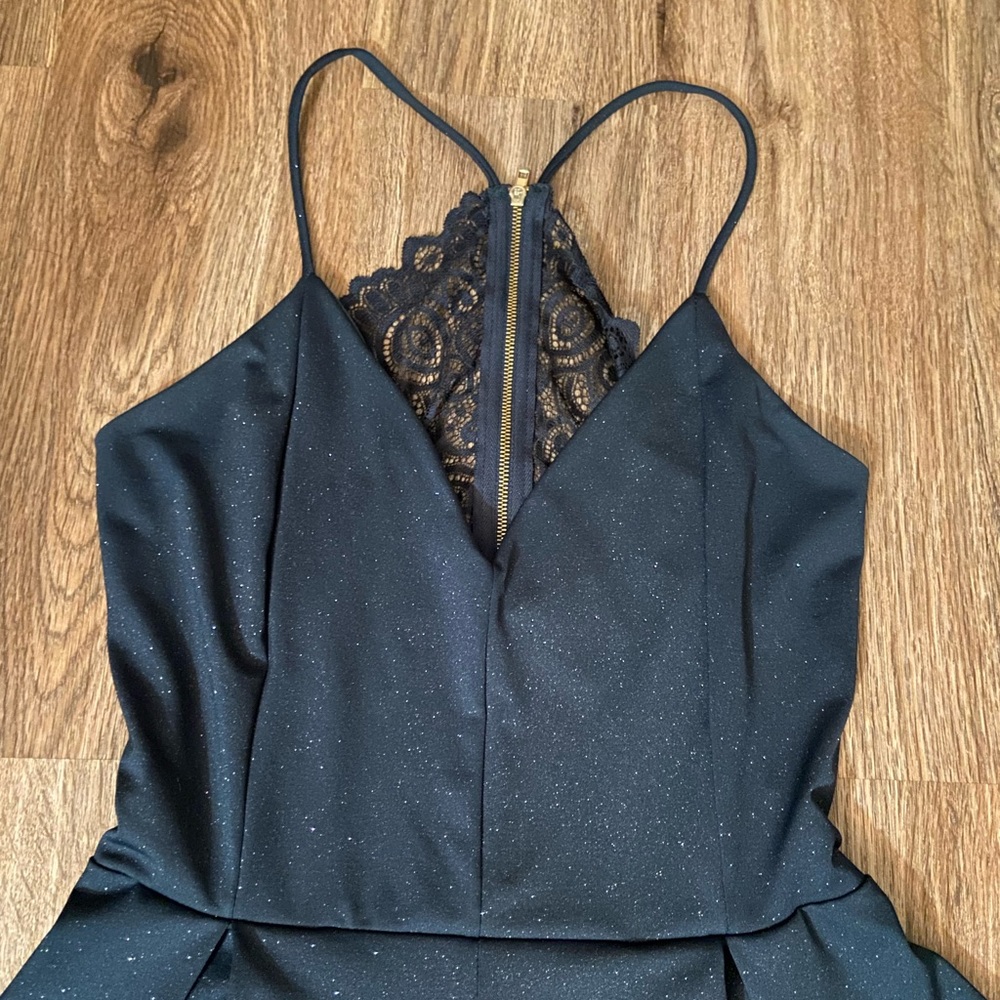 Women’s dark blue/green sparkly romper